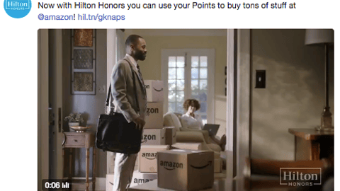 Hilton Honors Amazon Twitter Update